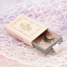 5D Super Fluffy Vegan Mink Faux Lashes With Sliding Cardboard Eyelashes Branding Box For Drop Shipping Wispy Than 3D 5DS